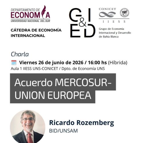 Invitación a charla de Ricardo Rozemberg (BID/UNSAM)